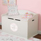 Wedding People Round Wall Decal on Toy Chest