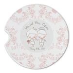 Wedding People Sandstone Car Coaster - Single (Personalized)