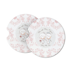 Wedding People Sandstone Car Coasters (Personalized)