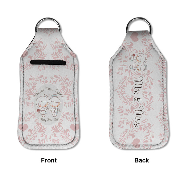 Wedding People Sanitizer Holder Keychain - Large APPROVAL (Flat)