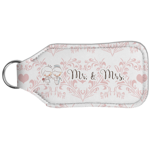 Wedding People Sanitizer Holder Keychain - Large (Back)
