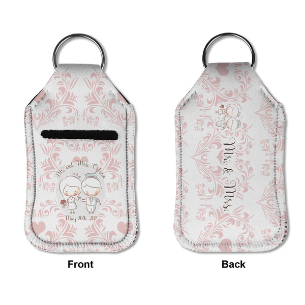 Wedding People Sanitizer Holder Keychain - Small APPROVAL (Flat)