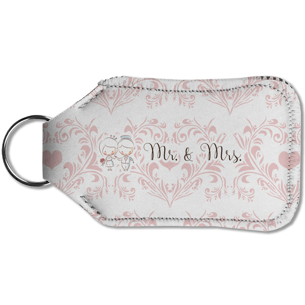 Wedding People Sanitizer Holder Keychain - Small (Back)