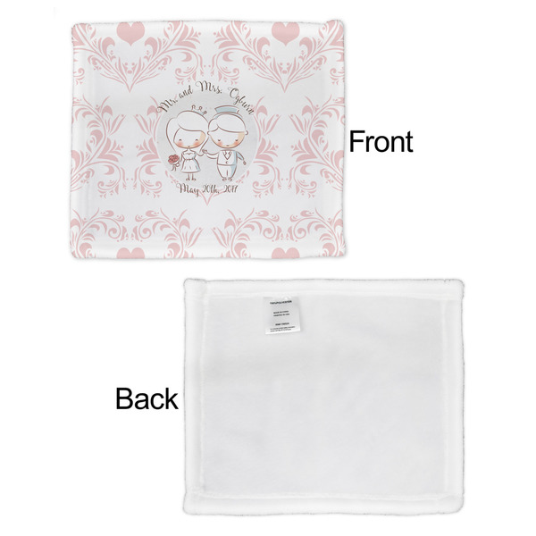 Wedding People Security Blanket - Front & White Back View