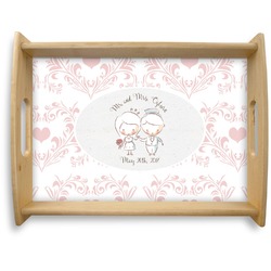 Wedding People Natural Wooden Tray - Large (Personalized)