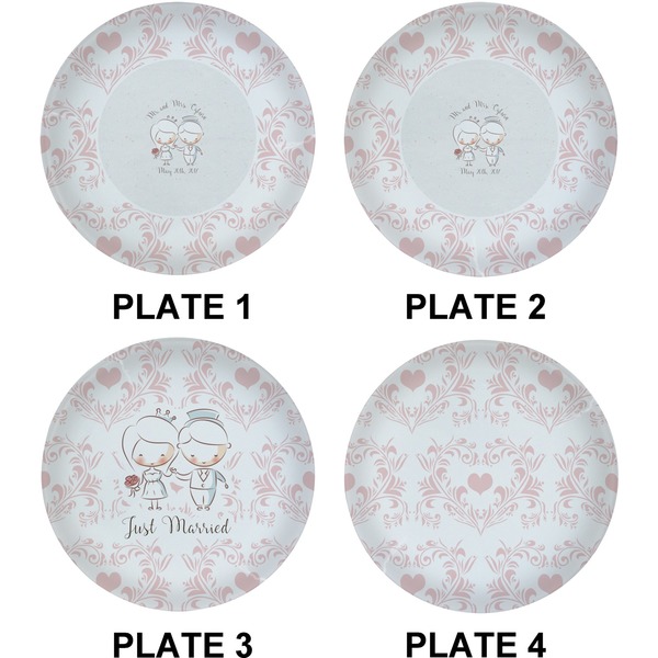Wedding People Set of Lunch / Dinner Plates (Approval)
