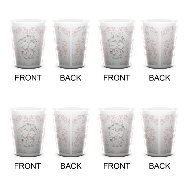Wedding People Shot Glass - White - Set of 4 - APPROVAL
