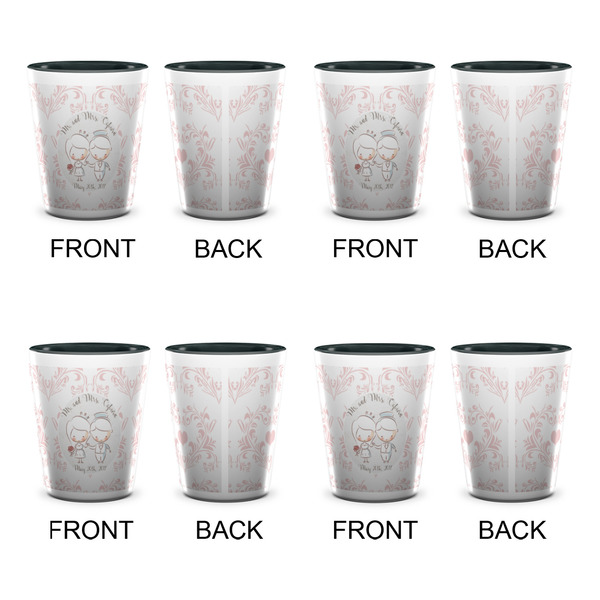 Wedding People Shot Glassess - Two Tone - Set of 4 - APPROVAL