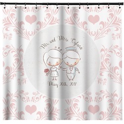 Wedding People Shower Curtain - 71" x 74" (Personalized)