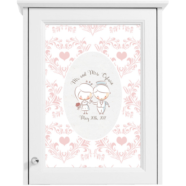 Wedding People Single White Cabinet Decal