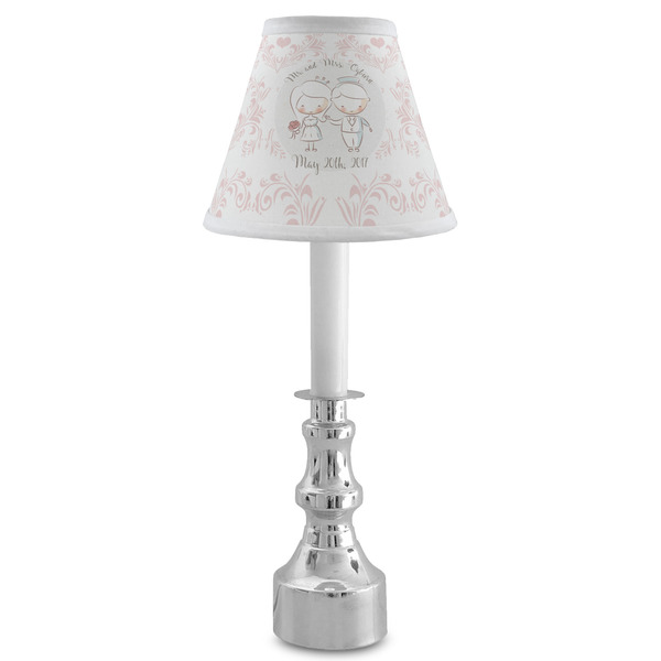 Wedding People Small Chandelier Lamp - LIFESTYLE (on candle stick)