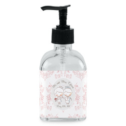 Wedding People Glass Soap & Lotion Bottle - Single Bottle (Personalized)