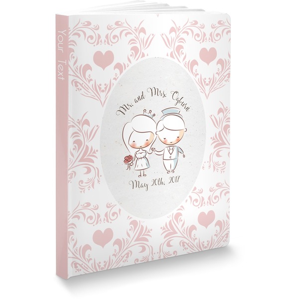 Custom Wedding People Softbound Notebook - 7.25" x 10" (Personalized)
