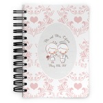 Wedding People Spiral Notebook - 5x7 w/ Couple's Names