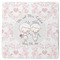 Wedding People Square Rubber Backed Coaster (Personalized)