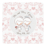 Wedding People Square Decal - Small (Personalized)