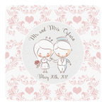 Wedding People Square Decal - Small (Personalized)