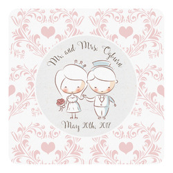 Wedding People Square Decal - XLarge (Personalized)