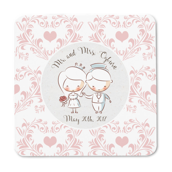 Wedding People Square Fridge Magnet - FRONT