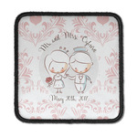 Wedding People Iron On Square Patch w/ Couple's Names