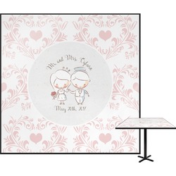 Wedding People Square Table Top - 30" (Personalized)