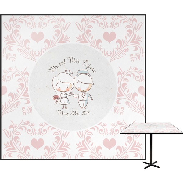 Custom Wedding People Square Table Top (Personalized)