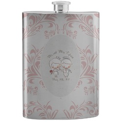Wedding People Stainless Steel Flask (Personalized)