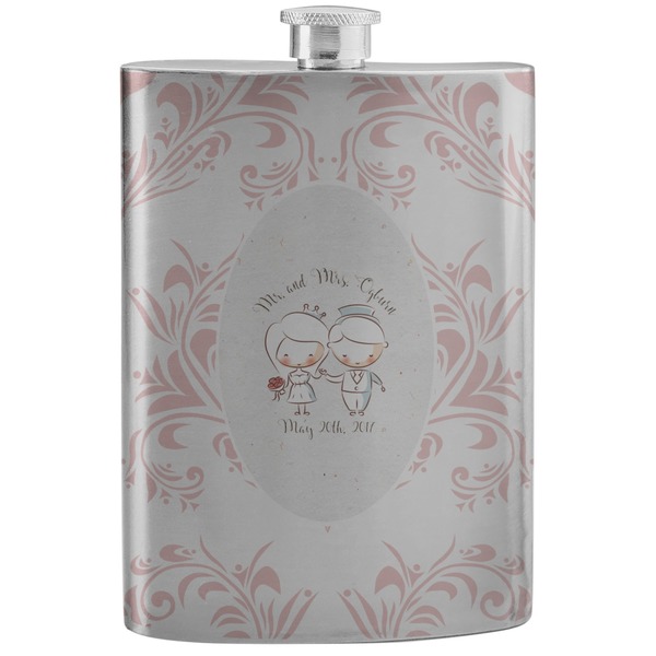 Custom Wedding People Stainless Steel Flask (Personalized)