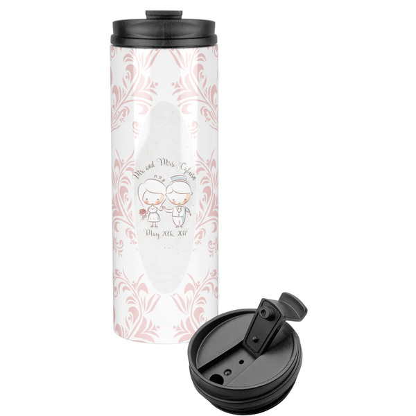 Custom Wedding People Stainless Steel Skinny Tumbler (Personalized)