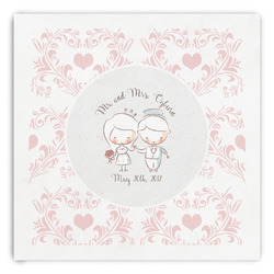 Wedding People Paper Dinner Napkins (Personalized)