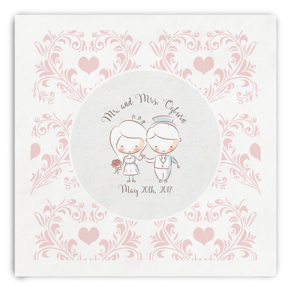 Custom Wedding People Paper Dinner Napkins (Personalized)