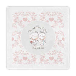 Wedding People Decorative Paper Napkins (Personalized)