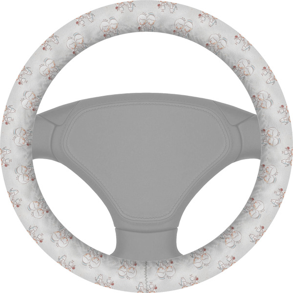 Custom Wedding People Steering Wheel Cover