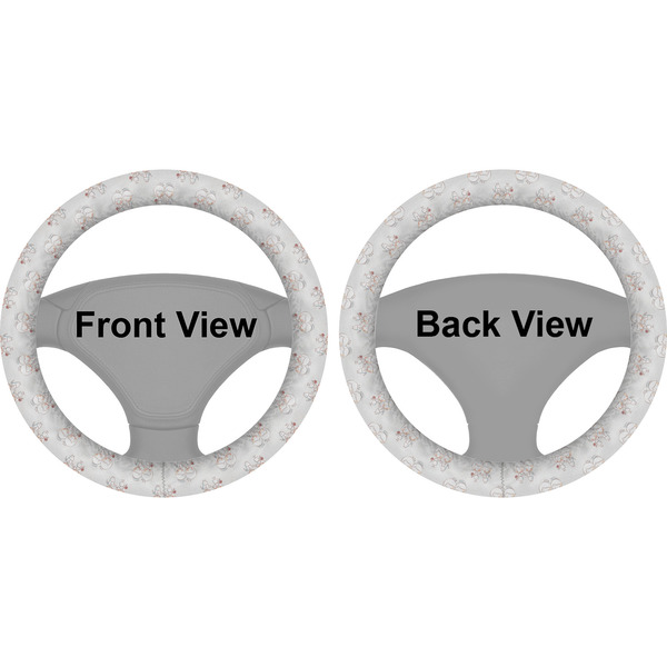 Wedding People Steering Wheel Cover- Front and Back