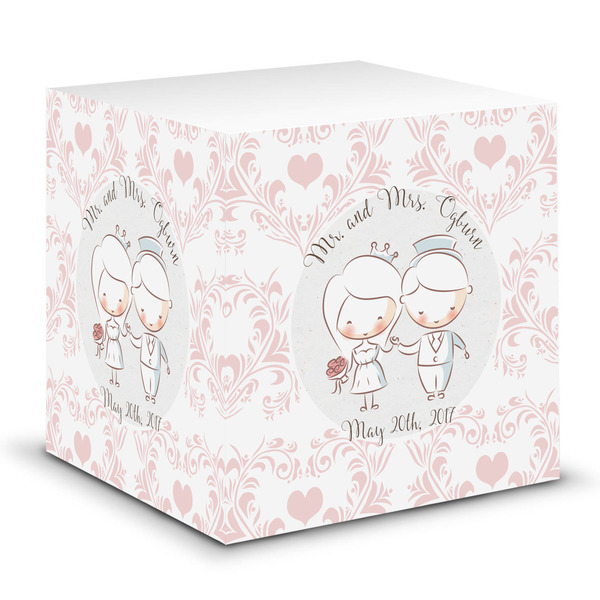Custom Wedding People Sticky Note Cube (Personalized)