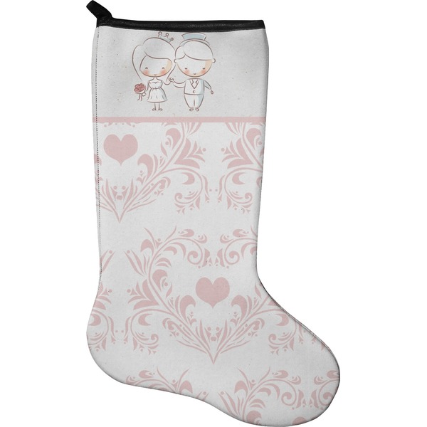 Custom Wedding People Holiday Stocking - Neoprene