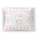 Wedding People Rectangular Throw Pillow Case (Personalized)