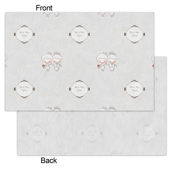 Wedding People Tissue Paper - Heavyweight - Small - Front & Back