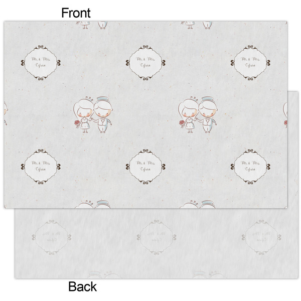 Wedding People Tissue Paper - Heavyweight - XL - Front & Back