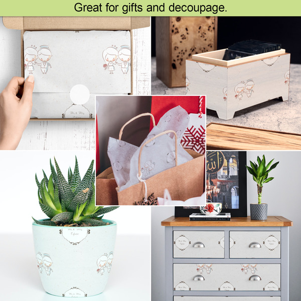 Wedding People Tissue Paper - In Use Collage