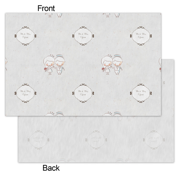 Wedding People Tissue Paper - Lightweight - Small - Front & Back