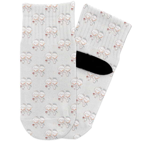 Custom Wedding People Toddler Ankle Socks