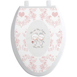 Wedding People Toilet Seat Decal - Elongated (Personalized)