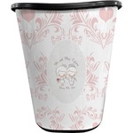 Wedding People Waste Basket - Single Sided (Black) (Personalized)