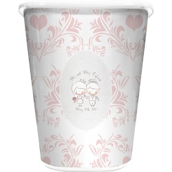 Wedding People Waste Basket (Personalized)