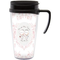 Wedding People Acrylic Travel Mug with Handle (Personalized)