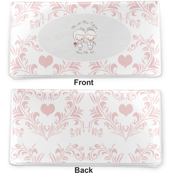 Wedding People Vinyl Check Book Cover - Front and Back