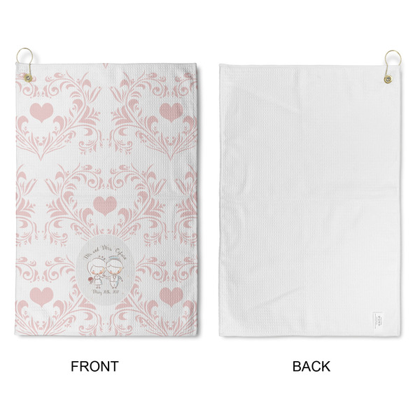 Wedding People Waffle Weave Golf Towel - Approval