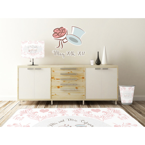 Wedding People Wall Graphic Decal Wooden Desk