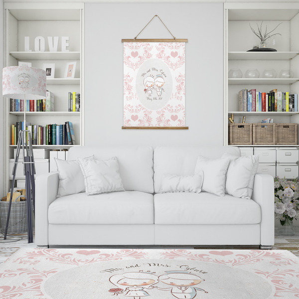 Wedding People Wall Hanging Tapestry - Portrait - IN CONTEXT